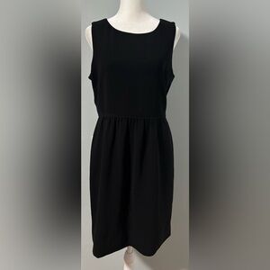 J. Crew Camille Black Sleeveless Midi Dress Size 6